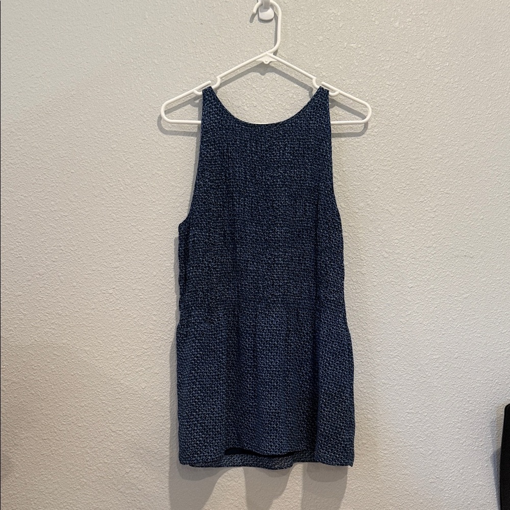 Michael Kors Elegant Navy Sleeveless Tank Top
